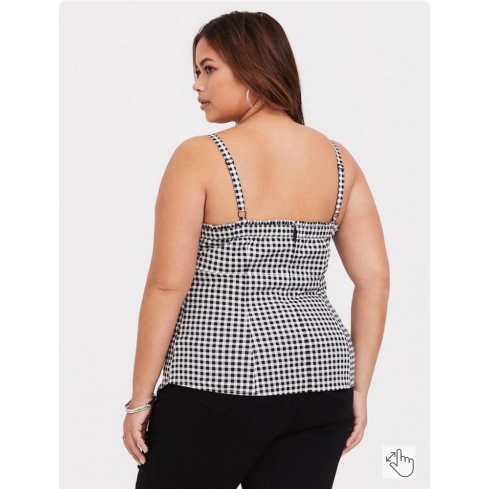 Torrid Gingham Poplin Cami - Picture 2 of 11